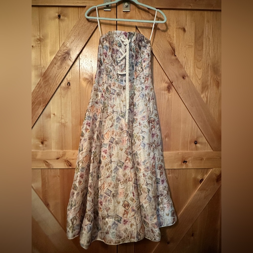 Zimmermann Multicolor Strapless Dress